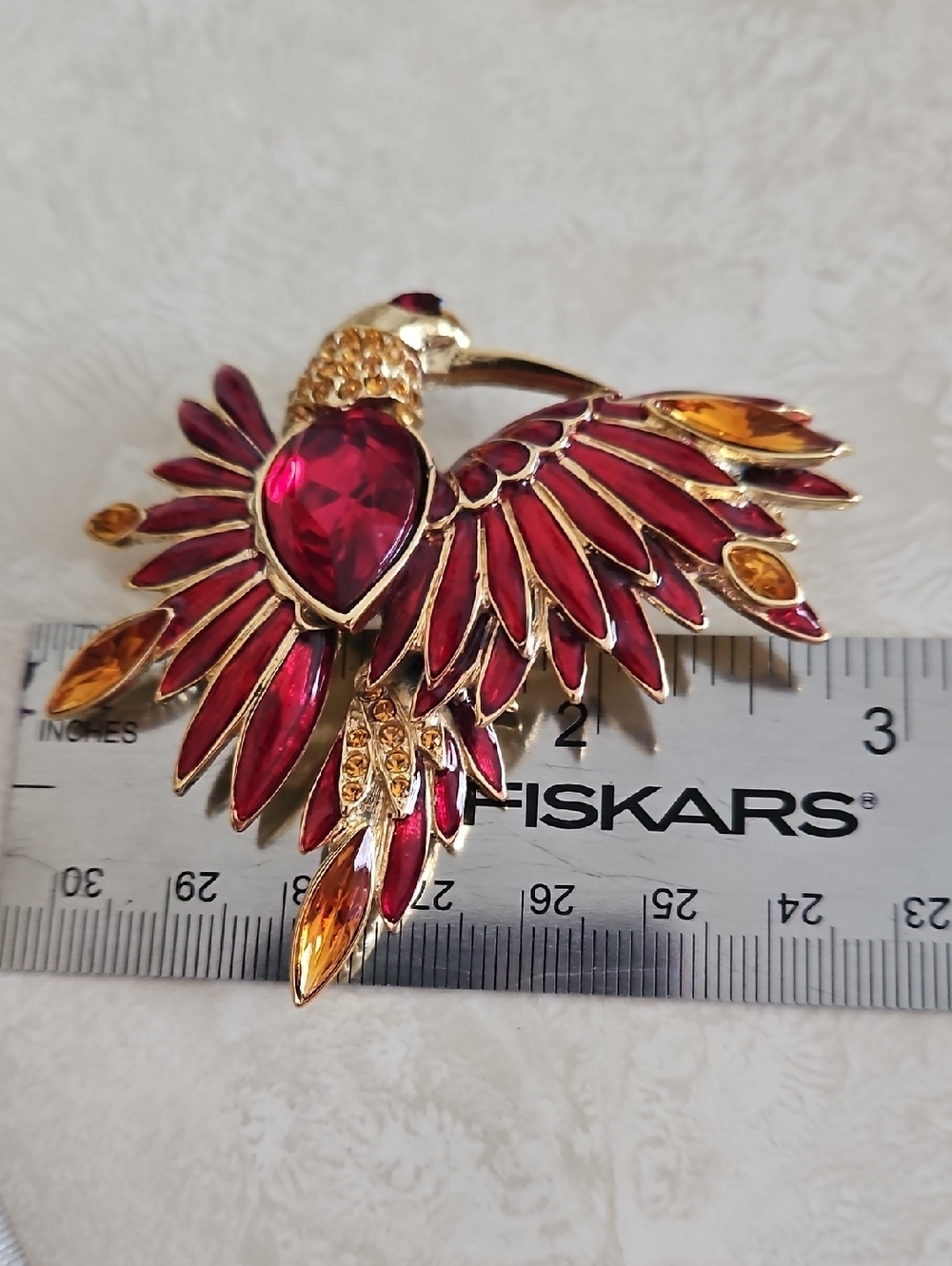 Graziano "Bird Of Paradise" Vintage Brooch. - Picture 11 of 11